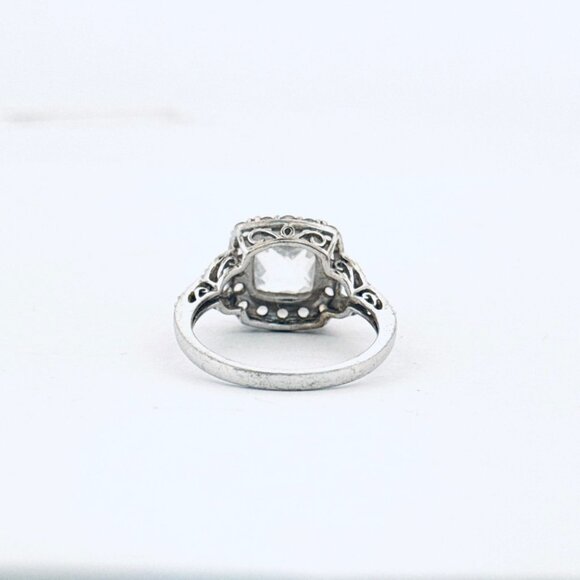 Estate Sterling Silver 925 Ring Size 7 Vintage Solid Band Classic Design - Picture 5 of 11